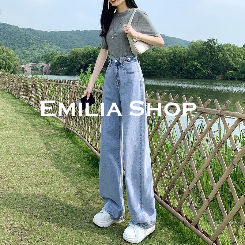 emilia-shop-กางเกงขายาว-กางเกงเอวสูง-สไตล์เกาหลี-2022-ใหม่-es220117