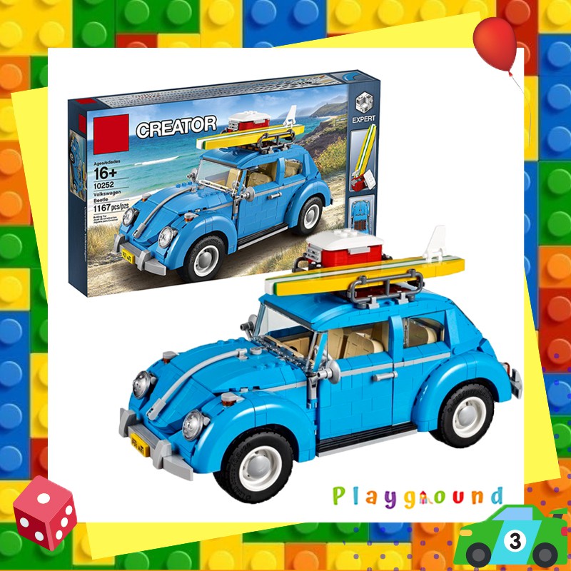 ของเล่นตัวต่อ-รถเต่า-โฟล์คสวาเกน-volkswagen-beetle-lepin-21003