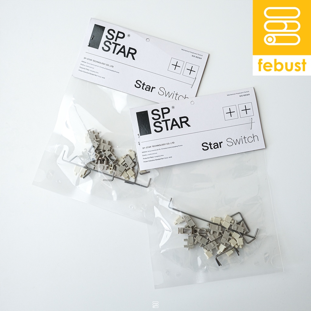 ภาพหน้าปกสินค้าSP-STAR Plate Mount Stabilizers 6.25u*1 / 2u*4 สำหรับคีย์บอร์ด RK , Keychron , Akko จากร้าน febustchannel บน Shopee