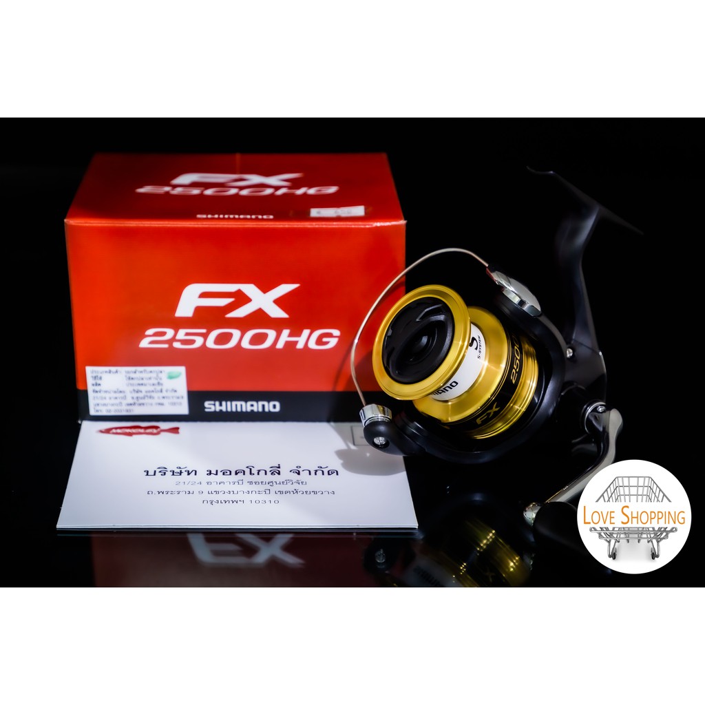 รอกตกปลา-shimano-fx-เบอร์-2500hg-4000-รอกสปิน-รอกสปินshimano-fx-รอกสปิน-รอกสปิน-ชิมาโน่-พร้อมใบประกัน-บ-มอคโกลี่