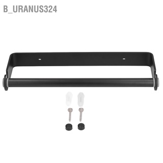 B_uranus324 32cm Toilet Paper Holder Wall Mounted Tissue Roll Holders for Bathroom Kitchen Matte Black