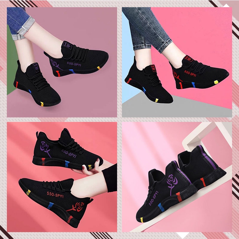 ภาพหน้าปกสินค้าGFShop รองเท้าผ้าใบสไตล์สาวลุยยยย ลวดลายกราฟฟิกทันสมัย‍ แมทซ์ง่ายได้ทุกวันเลยน๊าาา จากร้าน gf188367748 บน Shopee