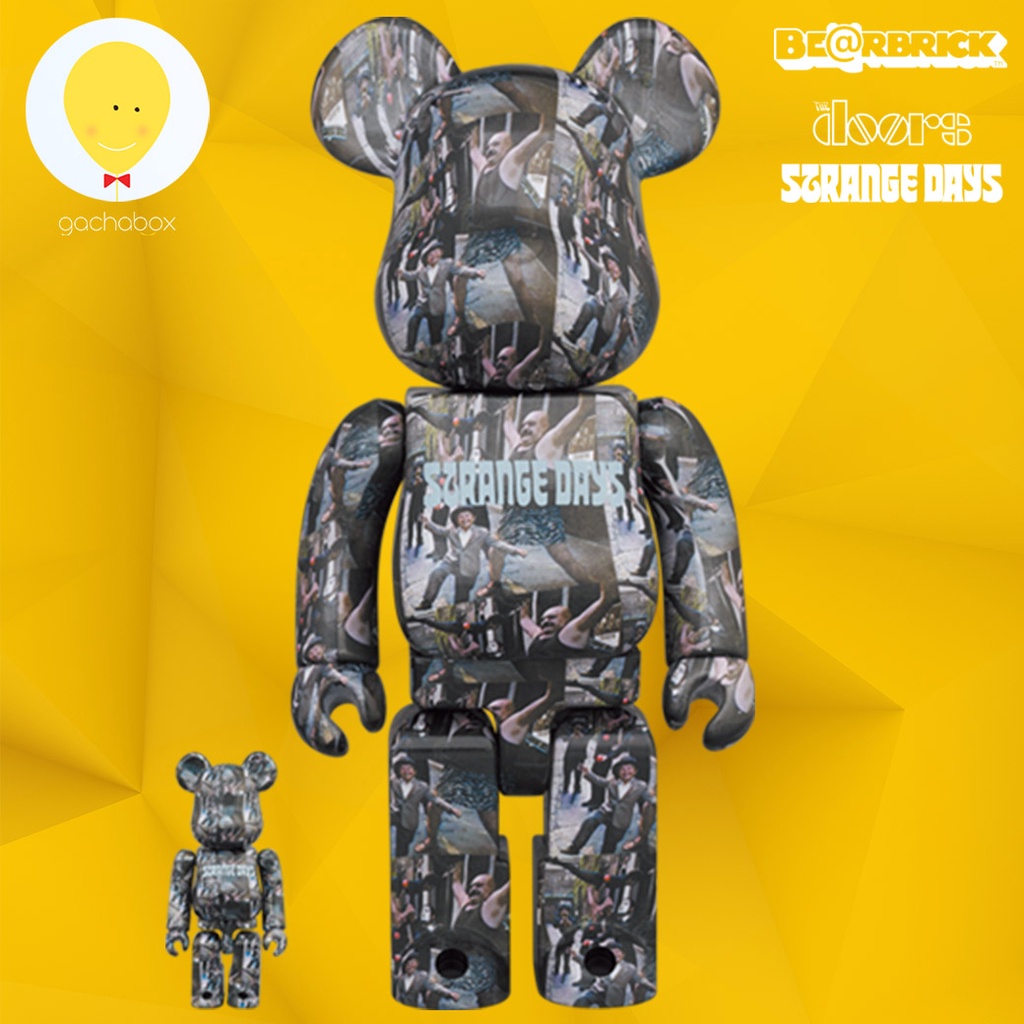 gachabox Bearbrick The Doors Strange Days 100%+400% - แบร์บ