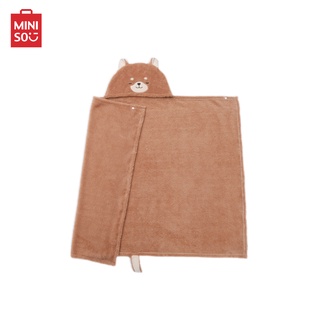 สินค้า MINISO ผ้าห่ม ผ้าห่มคลุมตัว ผ้าห่มมีหมวก ผ้าคลุมกันหนาว Animal Colletion Blanket with Hat