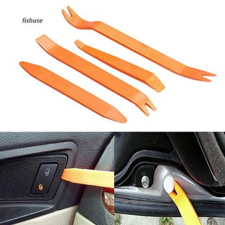 FHUE_4Pcs Auto Car Radio Door Clip Panel Trim Dash Audio Removal Installer Pry Tools