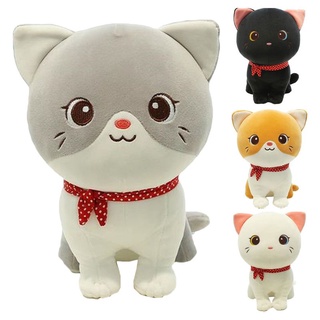 ภาพหน้าปกสินค้าReady Stock !!! 24cm/9.44in Cute Soft Cat Plush Toys Stuffed Pause Pillow Home Decoration Gift Doll For Kids Girl ที่เกี่ยวข้อง