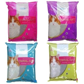 สินค้า ทรายแมวหินภูเขาไฟ Royal Cat 12 ลิตร