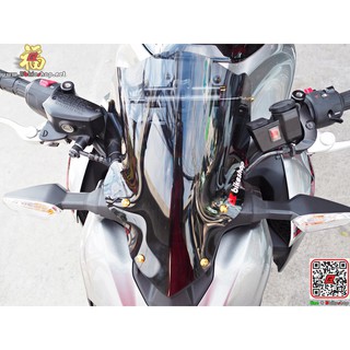 A01 ชิวหน้าแต่ง ตรงรุ่น[Z900] ทรงโหนก อคิลิคดำ