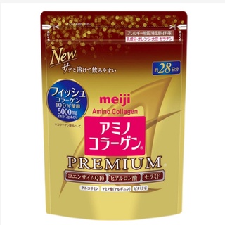 สินค้า 【ขายแฟลช】(Refill) Meiji Amino Collagen 5,000 mg เมจิ อะมิโน คอลลาเจน ชนิดผง คอลลาเจนเปปไทด์ บำรุงผิว ลดริ้วรอย