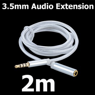 3.5mm Audio Extension Cable 2m Jack 3.5 male to Female earphone Extender Cable Car Aux Code for Headphones  PC