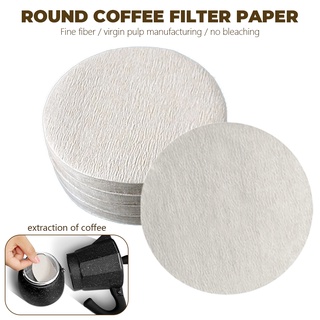 สินค้า ของ 100pcs กระดาษกรองกาแฟกลม เอสเพรสโซ่ moka pot กรอง v60 dripper ตัวกรองกาแฟ tools