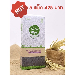 สินค้า ข้าวไรซ์เบอร์รี่อินทรีย์ ตรารักจัง ออร์แกนิค 5 แพ็ค 425 บาท