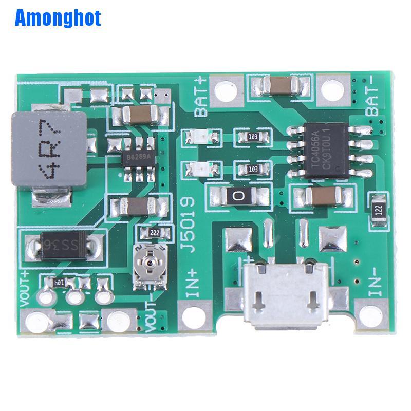 amonghot-บอร์ดโมดูลชาร์จ-li-ion-18650-3-7v-4-2v-dc-dc