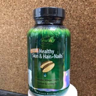 💥pre order💥🇺🇸 Irwin Naturals Healthy Skin & Hair Plus Nails, 60&120 Liquid Soft-Gels