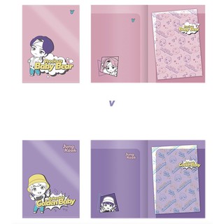 แท้💯 พร้อมส่ง (2ชิ้น) pocket folder แฟ้ม - TinyTAN inspired by BTS