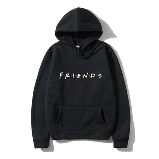 เสื้อกันหนาว มีฮู้ด พิมพ์ลาย Friends สไตล์ฮิปฮอป ฮาราจูกุ แนวสตรีท เหมาะกับฤดูใบไม้ร่วง และฤดูหนาว สําหรับผู้ชาย