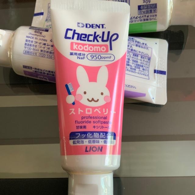 ยาสีฟันเด็ก DENT Check-Up Kodomo มี ฟลูออไรด์ Fluoride 950 ppmF 60 กรัม ...