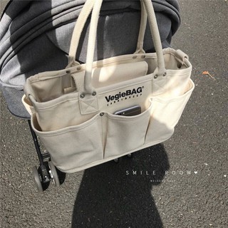 💕 กระเป๋าสะพายข้าง 💕 กระเป๋าใบใหญ่ผู้หญิง 2021 แฟชั่นใหม่ญี่ปุ่น Vegiebag มัมมี่กระเป๋าถุงใบหญิง Messenger ความจุขนาดใ