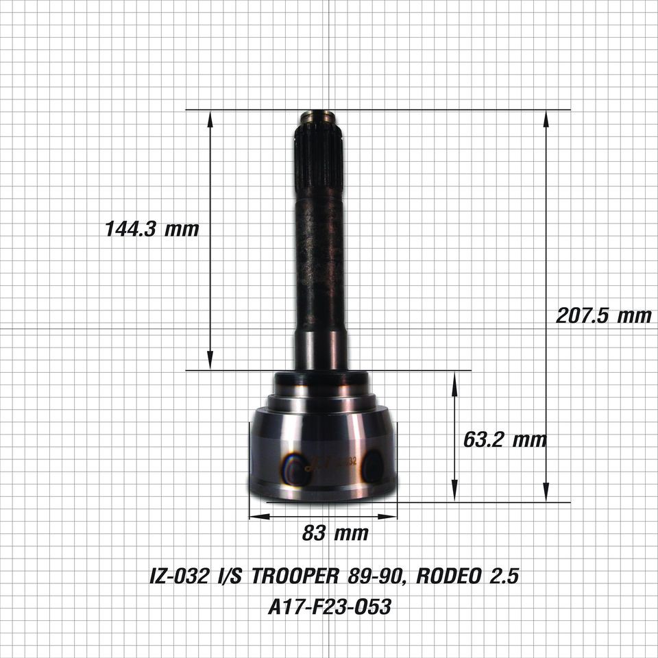 e1-หัวเพลาขับ-isuzu-trooper89-90-tfr-rodeo-2-5-4wd-a17-f23-o53-iz-032-จำนวน-1-ตัว