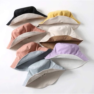 หมวกบัคเก็ตมีสายมีโครงเหล็ก โครงลวด หมวกบักเก็ตมีสาย bucket มี 7 สี พร้อมส่ง