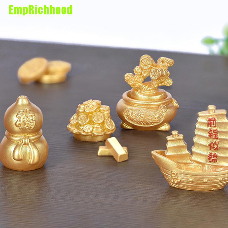 emprichhood-อุปกรณ์เสริมเรซิ่น-รูปเรือ-สีทอง-สําหรับทําต้นไม้-diy