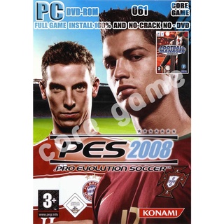 PES 2008 pro evolution soccer 2008 (+FM 2008) แผ่นเกมส์ แฟลชไดร์ฟ เกมส์คอมพิวเตอร์  PC โน๊ตบุ๊ค