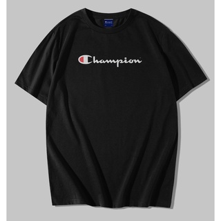 T-shirt  เสื้อยืด พิมพ์ลาย Champion Basic Script แฟชั่นสําหรับผู้ชาย และผู้หญิงS-5XL