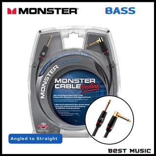 Monster Bass 21ft Angled to Straight Instrument Cable