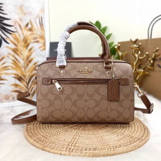 COACH ROWAN SATCHEL IN SIGNATURE CANVAS