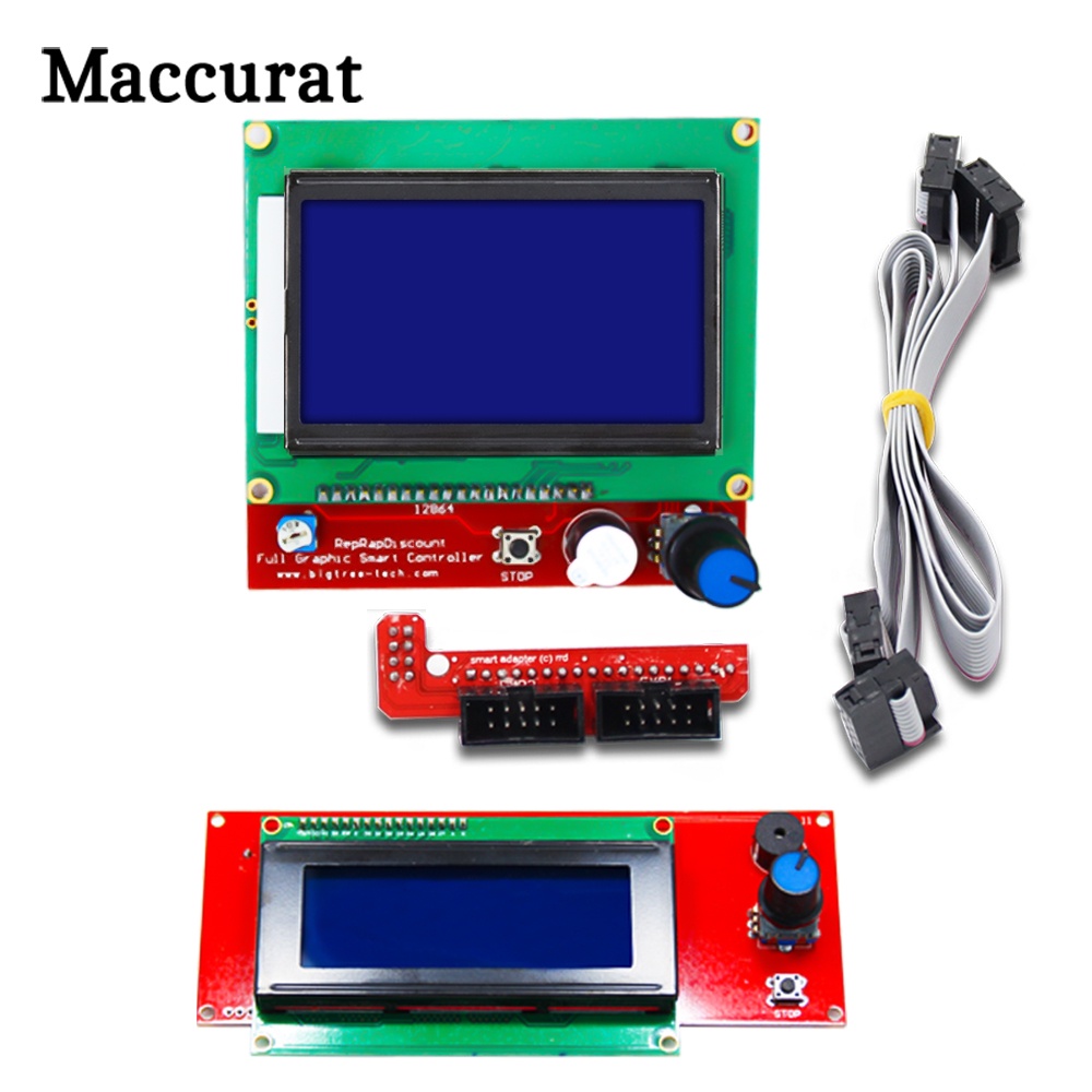 1 ชิ้น 2004 Lcd 12864 จอแสดงผล 三维 เครื่องพิมพ์ Reprap สมาร์ทอะแดปเตอร์ ...