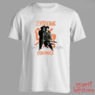 เสื้อยืดโอเวอร์ไซส์เสื้อยืด พิมพ์ลายอัลบั้ม Suicide Half Alive สีขาว ไซซ์ SS-4XL