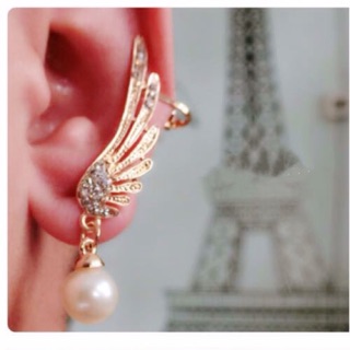 Cilp Earring(ต่างหูแบบด้านบนหนีบหูด้านล่างเจาะหู)