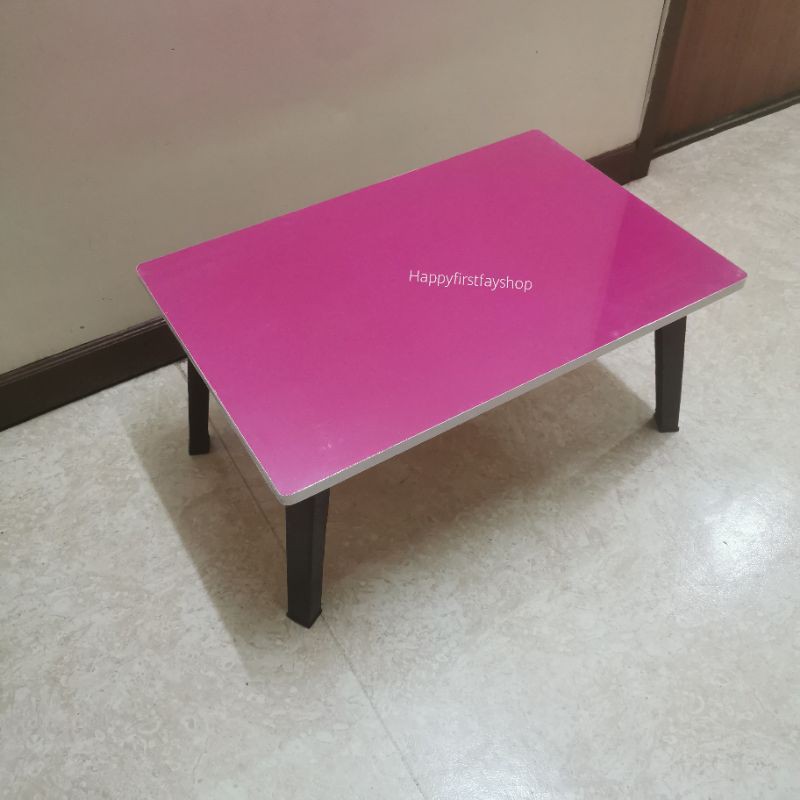 โต๊ะญี่ปุ่น-60x40x29-cm-สีพื้น-ขาพลาสติก