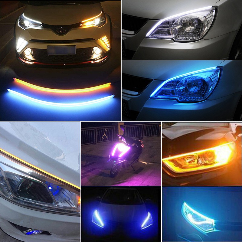 2-ชิ้น-led-daytime-running-light-strip-รถยนต์รถจักรยานยนต์-daytime-led-strip-เริ่มต้นการสแกนชิ้นส่วนรถยนต์