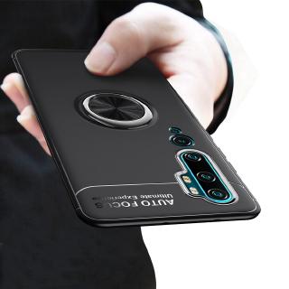 Xiaomi Mi Note 10 Pro / Note10 Soft TPU Casing Xiomi Mi CC9 Pro Magnetic Ring Holder Silicon Cover Back Case