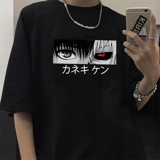 [S-5XL] 【Street Fashions】gildan เสื้อยืด ผ้าฝ้าย 100% พิมพ์ลายกราฟฟิคอนิเมะญี่ปุ่น Kaneki Ken Y2K Tokyo Ghoul แฟชั่นฤดูร