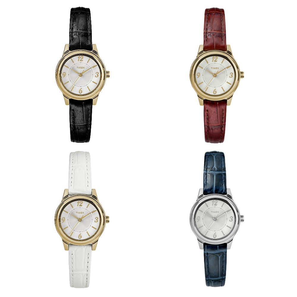 ราคาและรีวิวTimex Classic TW2R85800 / TW2R85900 / TW2R86000 / TW2R86100 นาฬิกาข้อมือผู้หญิง สายหนัง