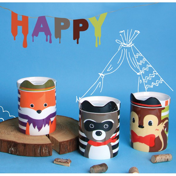 ชุดแก้ว-happy-head-frederique-fox-mug-amp-lid-330cc