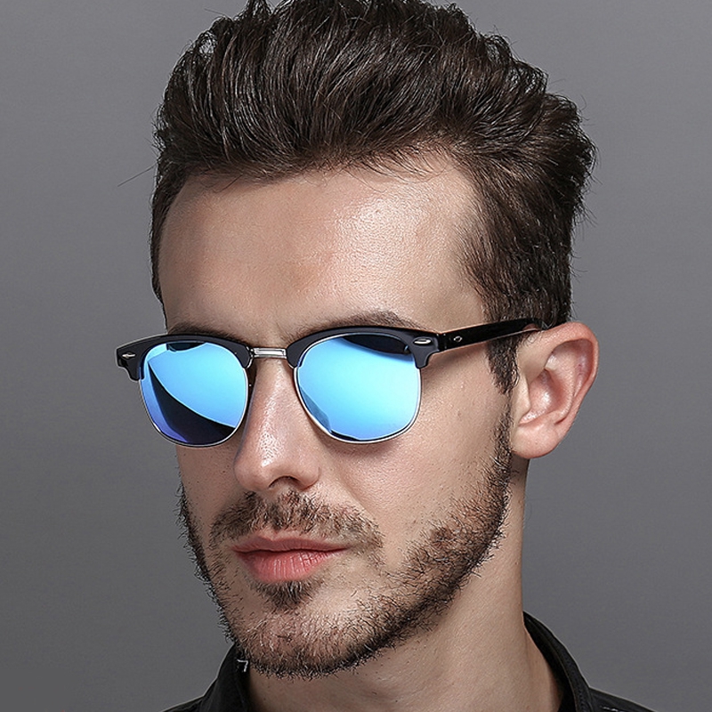 ภาพหน้าปกสินค้าแว่นตากันแดด Polarized สไตล์ย้อนยุคสำหรับผู้ชาย