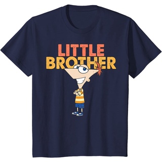 เสื้อยืดผ้าฝ้ายพรีเมี่ยม เสื้อยืด พิมพ์ลาย Disney Phineas And Ferb The Orange Brother