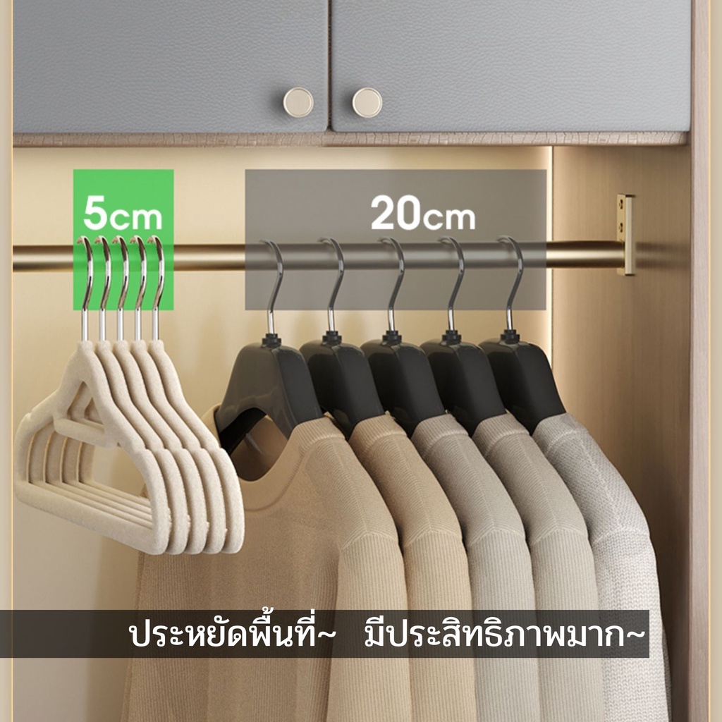 ไม้แขวนเสื้อผ้า-flocking-ไม้แขวน-10ชิ้น-ชุด-ไม้แขวนเสื้อ-ขนาด-42ซม-45ซม-38ซม-ไม้แขวนเสื้อผู้ใหญ่-ไม้แขวนเสื้อสีขาว-แพ็ค-10-ชิ้น-flocking-hanger-banlu375