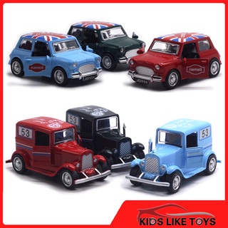 ▫﹍KLT 1:43 BMW Mini / Classic Car Diecast Model Toy Cars for Boys Toys Car For Kids Toddler Car Baby Boy Toys Girl Toy T