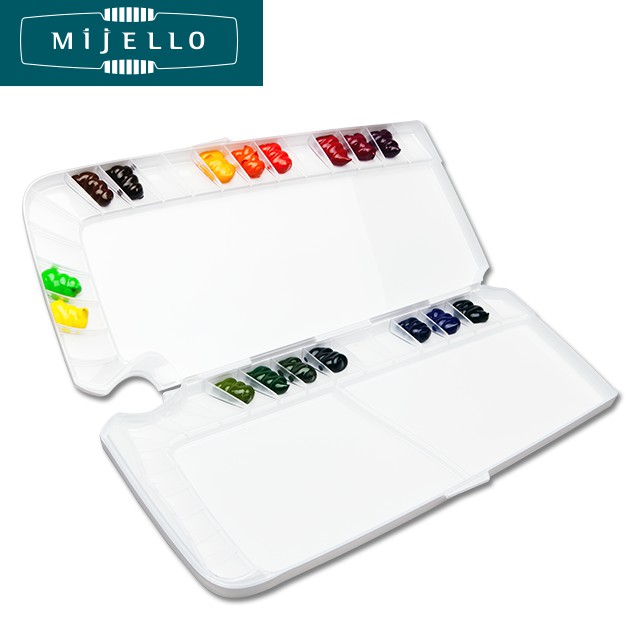 mijello-จานสีน้ำ-bullet-38-สี-watercolor-palettes-bullet