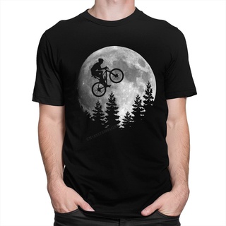 เสื้อยืดโอเวอร์ไซส์เสื้อยืด ผ้าฝ้าย พิมพ์ลายกราฟฟิค Cool Moon Mounn Bike สําหรับผู้ชาย 2022S-3XL