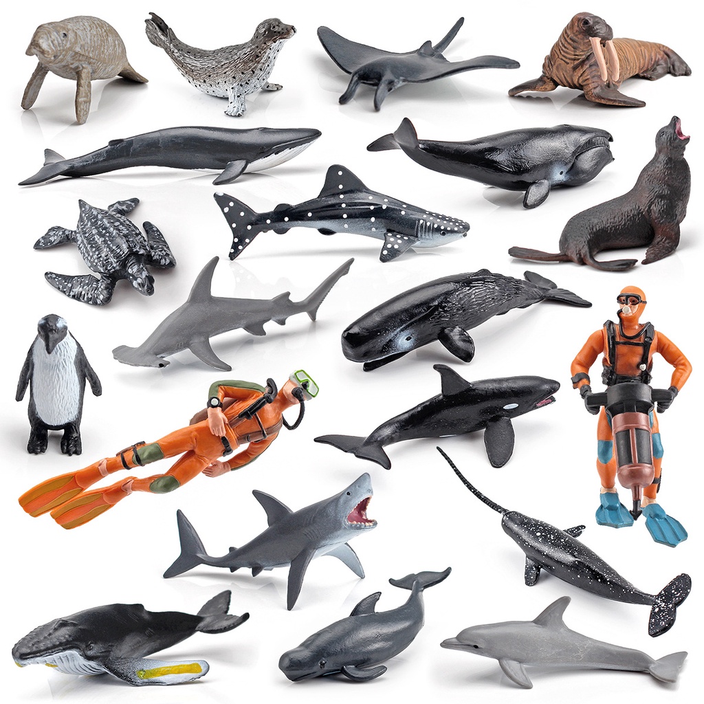 การขายส่งโรงงานอุตสาหกรรม-จำลองปลาวาฬเพชฌฆาต-ปลาปีศาจ-สิงโตทะเล-เพนกวิน-ปลาโลมา-แมวน้ำ-สัตว์ทะเล-เครื่องประดับชุดโมเดลนักประดาน้ำ-ของเล่นเพื่อความรู้ด้านการศึกษาวิทยาศาสตร์สำหรับเด็ก-ของเล่นตรัสรู้มอน
