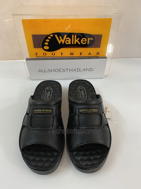 รองเท้าหนังแท้-walker-no-1338แบบสวม-พื้นยางดิบ-ทนทาน