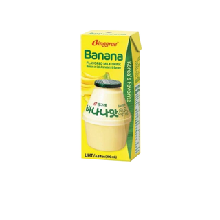 binggrae banana flavor milk นมกล้วยเกาหลี 200g. สินค้ายอดนิยม อร่อยมากต้องลอง 빙그레 바나나우유
