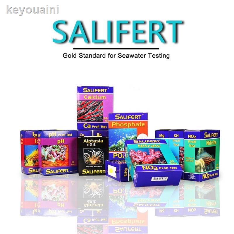Salifert ชุดทดสอบ/เทส/วัดค่าน้ำ NH3 / NO3 / NO2 / pH / Ca / Mg / KH ...