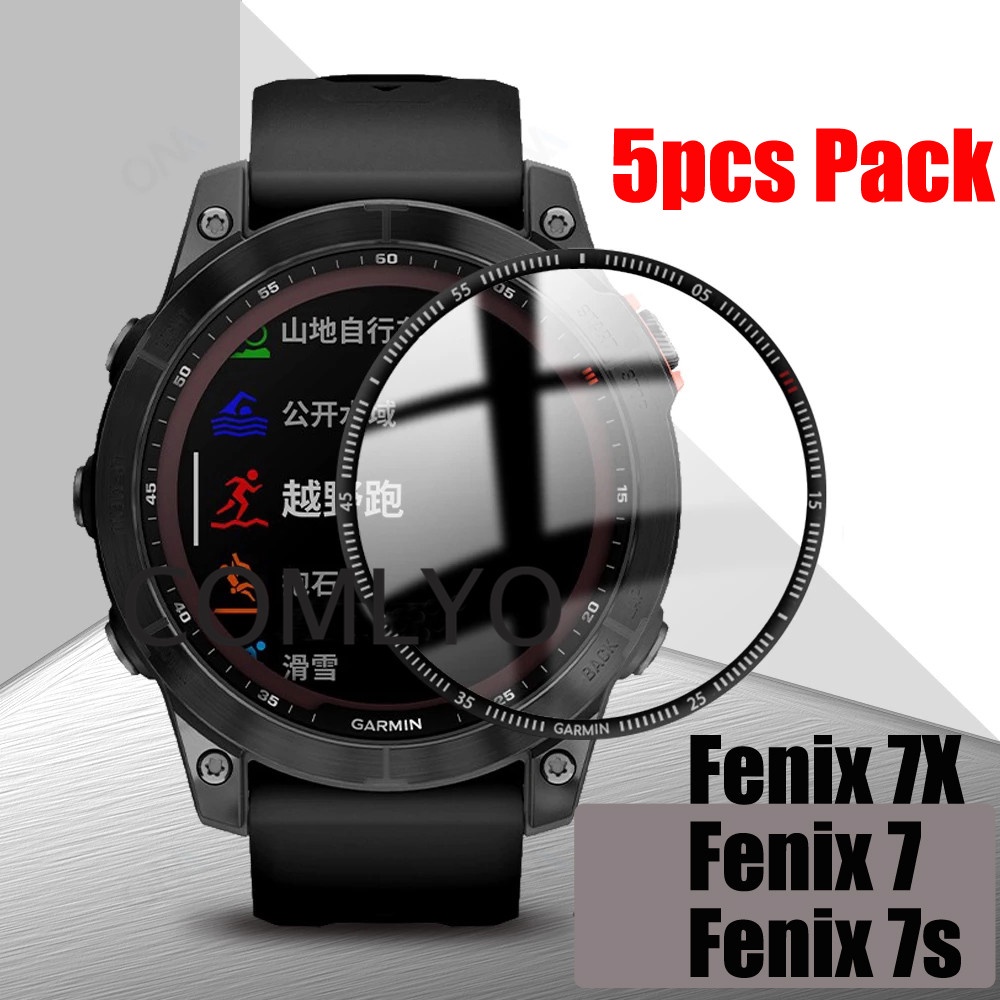 ภาพหน้าปกสินค้าGarmin Fenix 7 7S 7X ฟิล์มกันรอยหน้าจอ 3D Smart Watch Soft HD ฟิล์มใส ป้องกัน (ไม่ใช่กระจก)