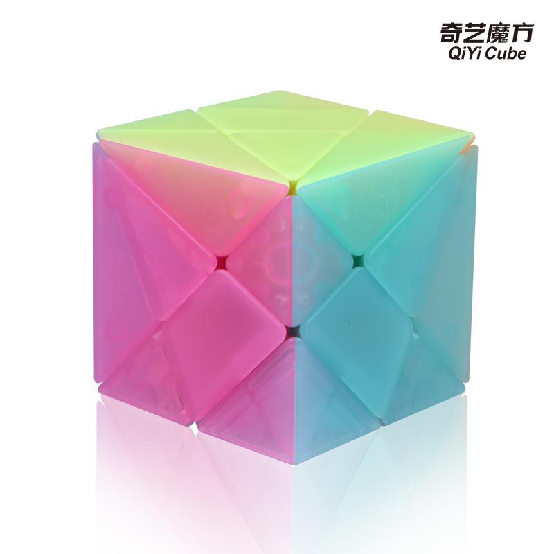 รูบิค-แปลก-ๆ-รูบิค-ของแท้-อย่างดี-qiyi-axis-cube-3x3-jelly-color-magic-cube-rubix-cube-qiyi-cube-sharkrubik